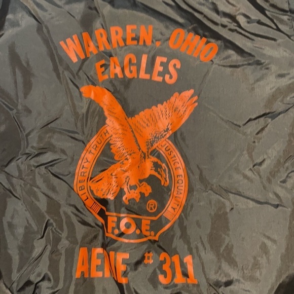 Vintage birdie varsity jacket with Union logo on back men’s xxl Brown Orange - Picture 3 of 5